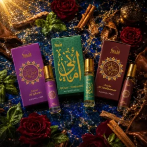 Set No. 12: “Sultan’s Garden” (Charismatic Woods, Leather & Golden Attars) + Attars 2 ml x 3 (Pcs)