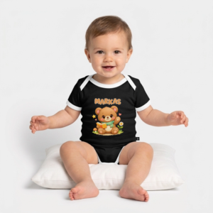 Organic Baby Bodysuit  "Markas"| Fairytale Reading Bear - Azalia Kids