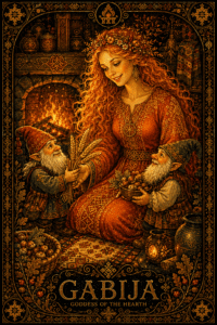 Premium Art Blanket " GABIJA — The Guardian Of Family Happiness"  200 x 150 cm