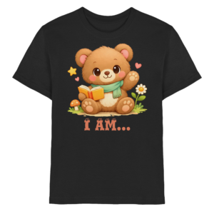 Premium Kids T-Shirt "Fairytale Reading Bear" (Double-Sided Print) - Kids Premium Shirt