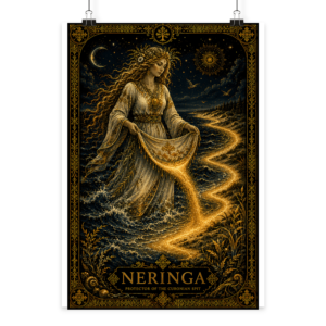 Art Poster “Baltic Legends | Neringa — The Giantess Of The Coast” (42×60 cm) | Azalia Art