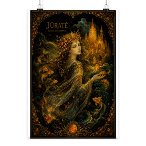 Art Poster "Baltic Legends - The Sea Goddess" (60x40 cm) | Azalia Art