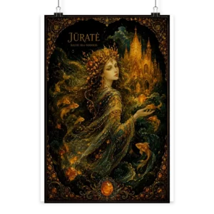 Art Poster "Baltic Legends | The Sea Goddess" (42x60 cm) | Azalia Art