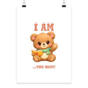 Premium Personalized Art Poster "Fairytale Bear" - Azalia Kids