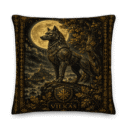 Premium Art Pillow Amulet “GELEŽINIS VILKAS — The Legendary Guardian of Vilnius”