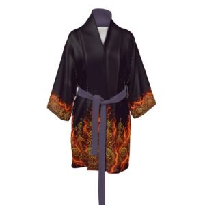 Luxury Kimono Amulet “Baltic Legends | “Sacred Flame of Gabija"