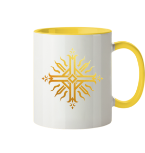 Two-Tone Ceramic Mug | "The Voice of the Gods: SAULĖ" 330 ml