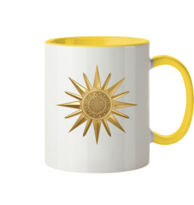 Two-Tone Ceramic Mug | "The Voice of the Gods: SAULĖ" 330 ml